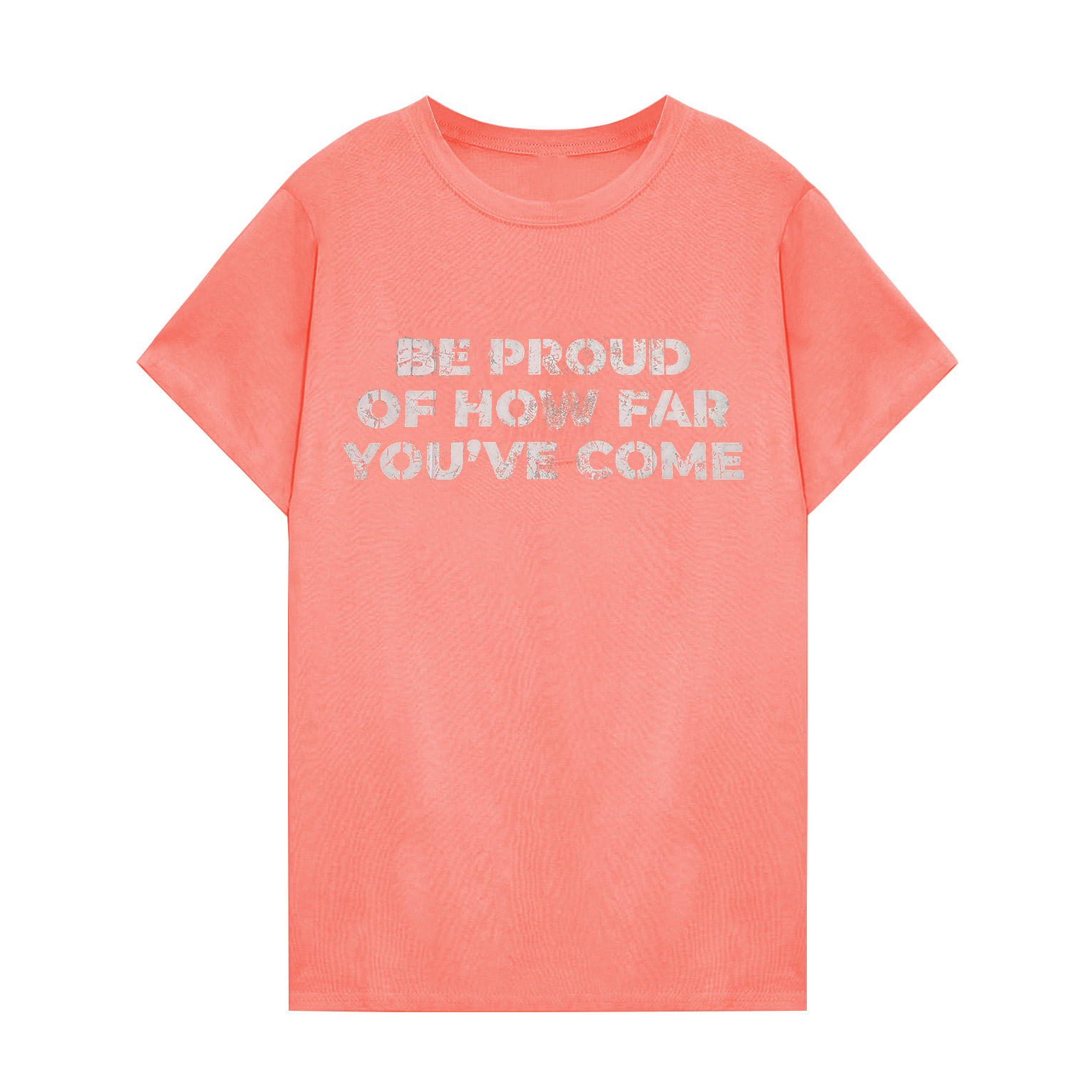 Be Proud Of How Far You've Come Printed Women's T-shirt Image - 10