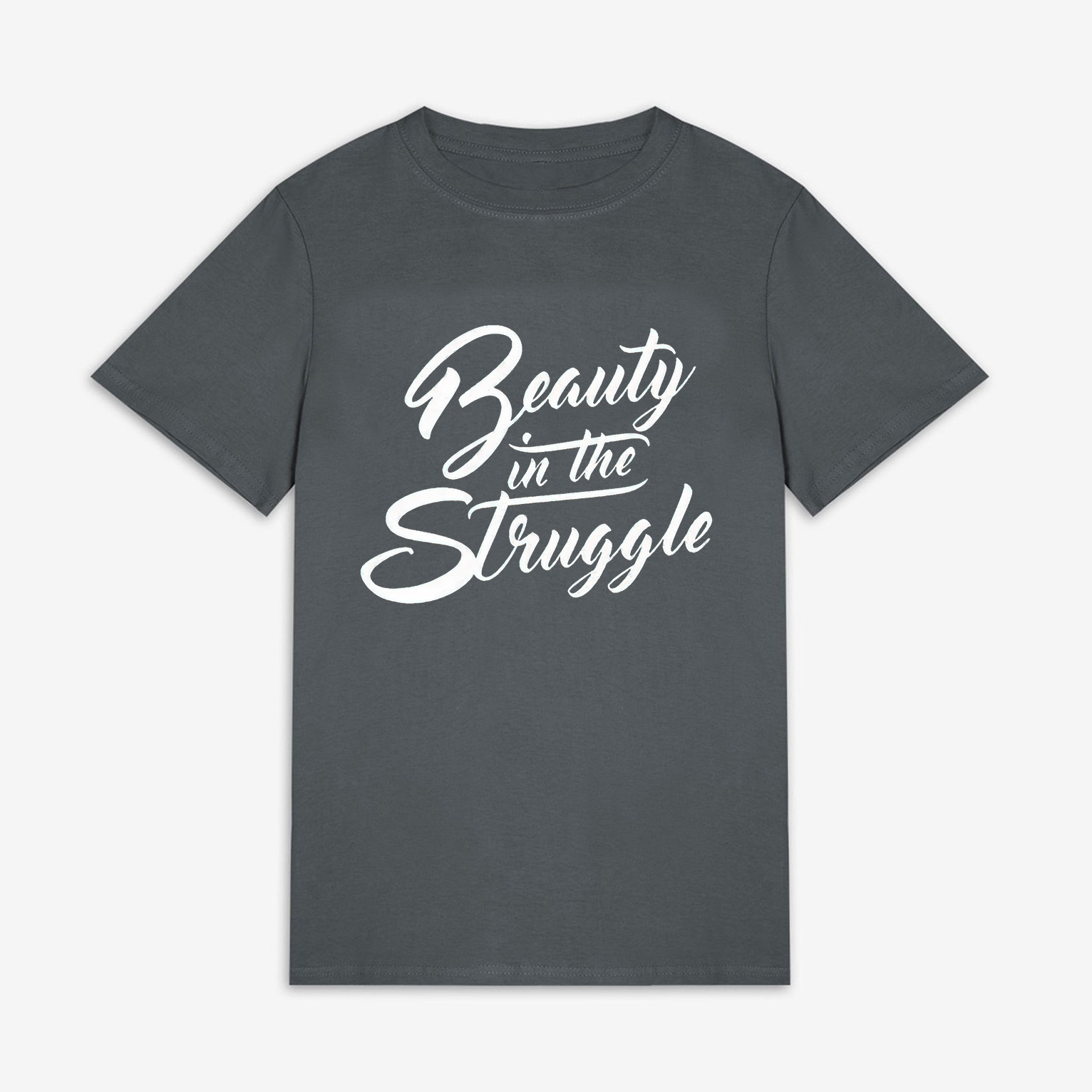 Beauty In The Struggle Print Women's T-shirt Image - 9