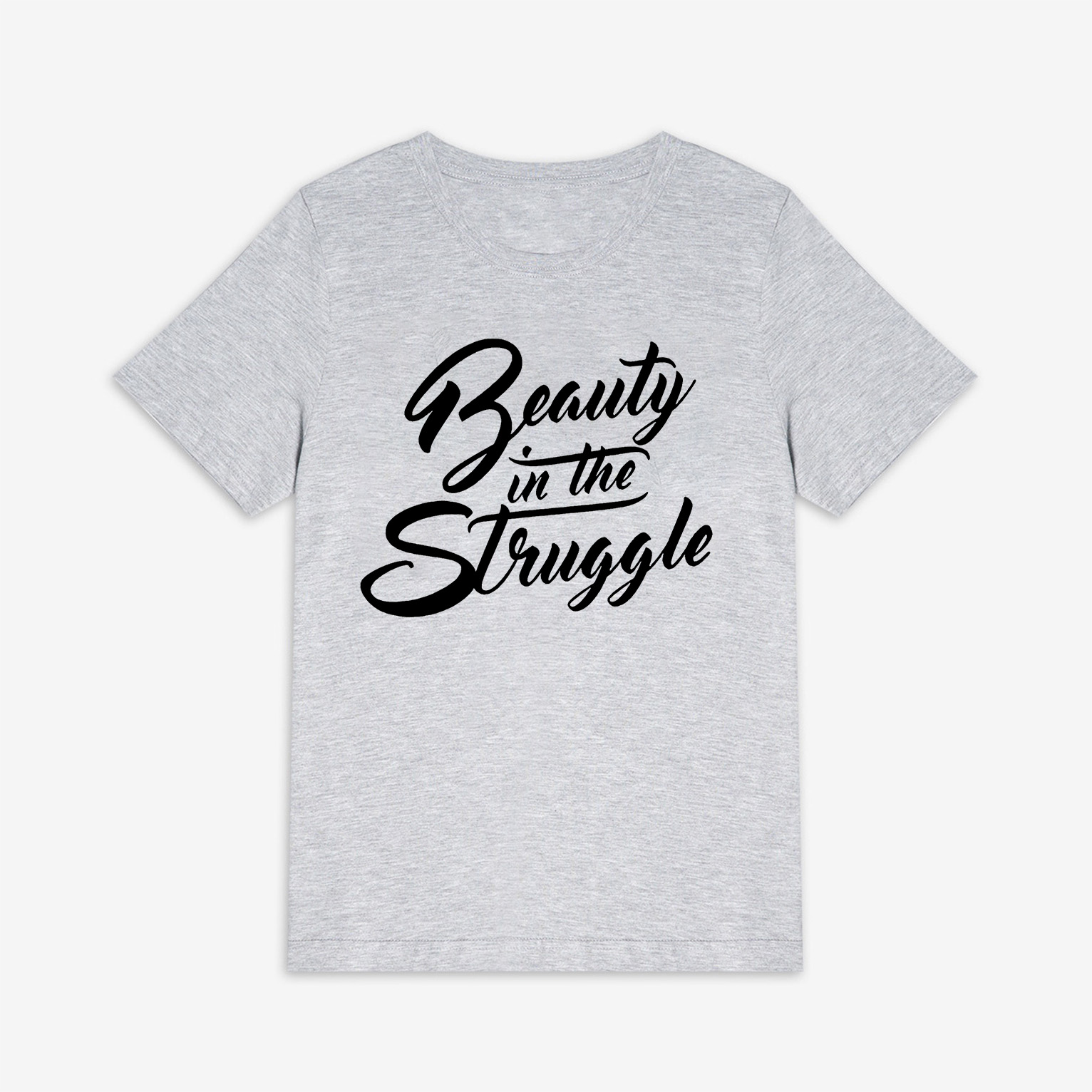 Beauty In The Struggle Print Women's T-shirt Image - 11