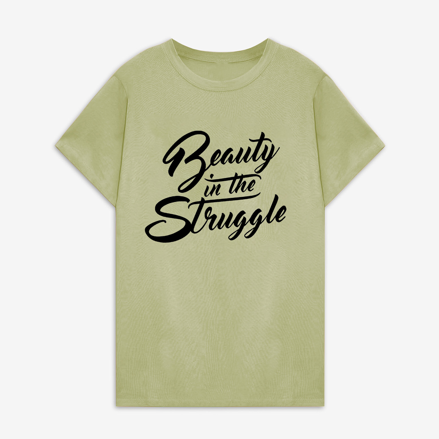 Beauty In The Struggle Print Women's T-shirt Image - 7