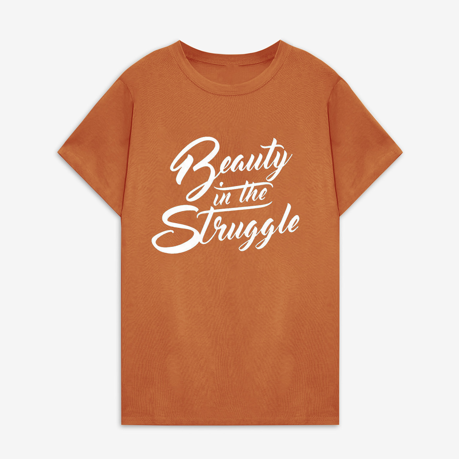 Beauty In The Struggle Print Women's T-shirt Image - 10