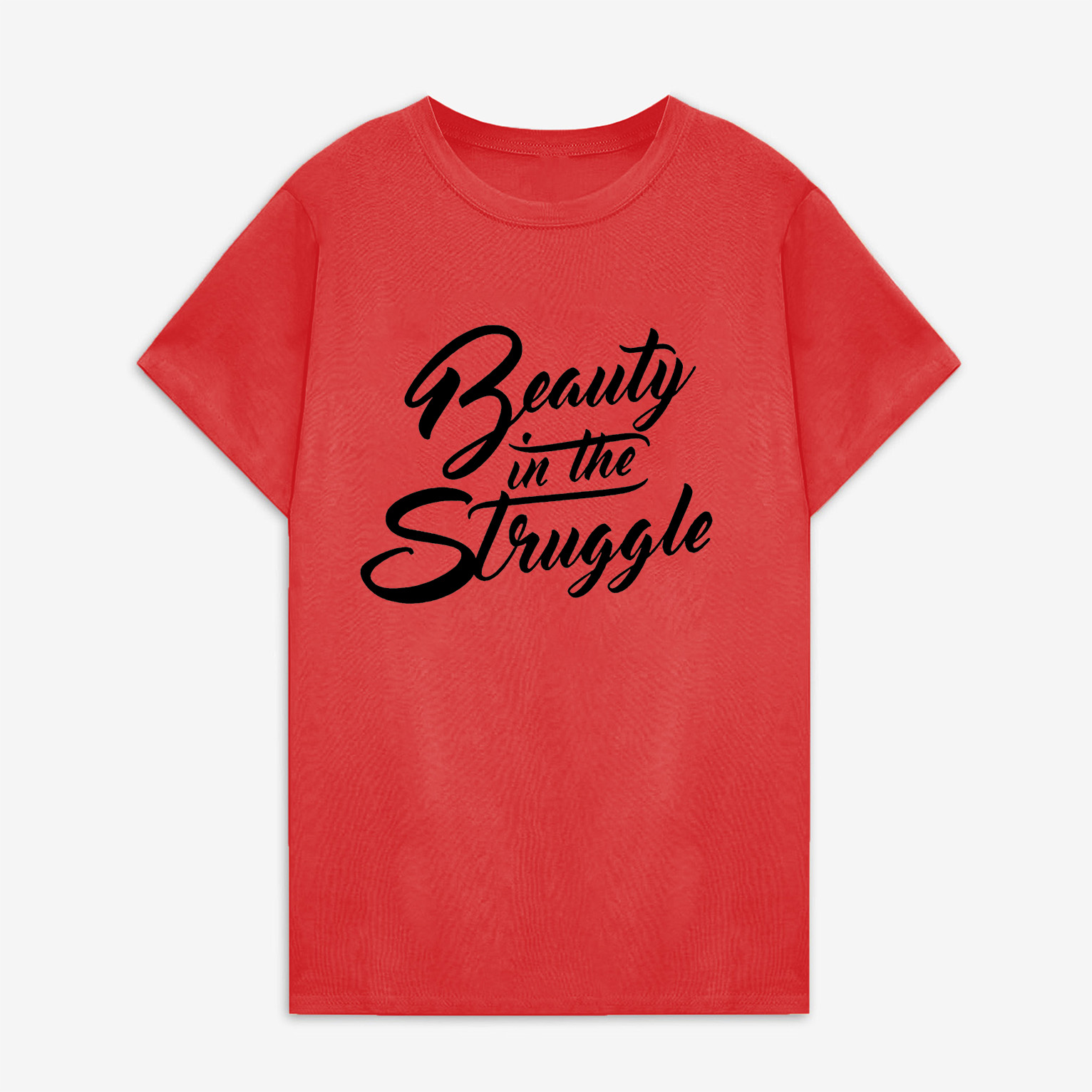 Beauty In The Struggle Print Women's T-shirt Image - 8