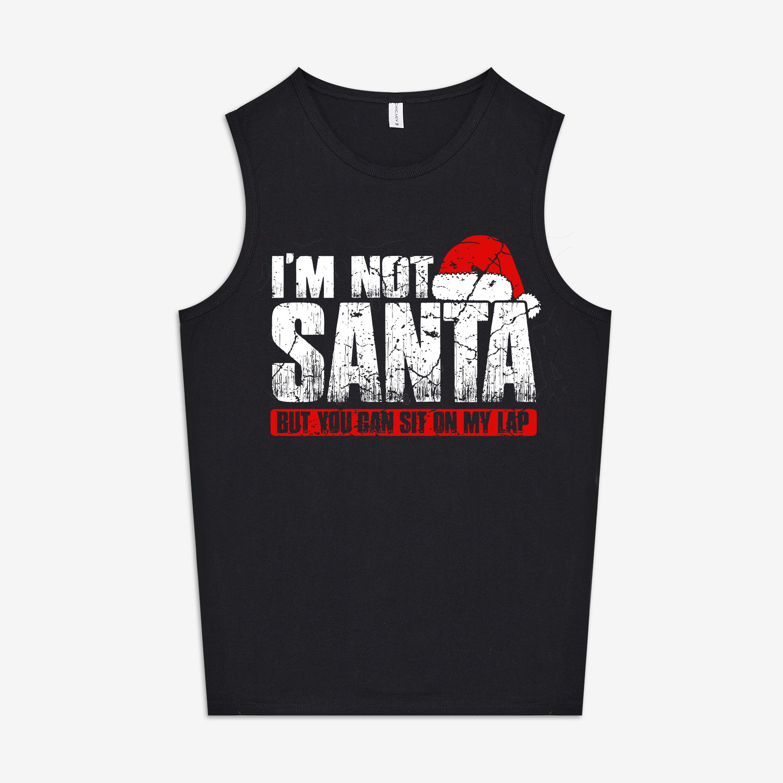 I'm Not Santa But You Can Sit On My Lap Printed Women's Vest