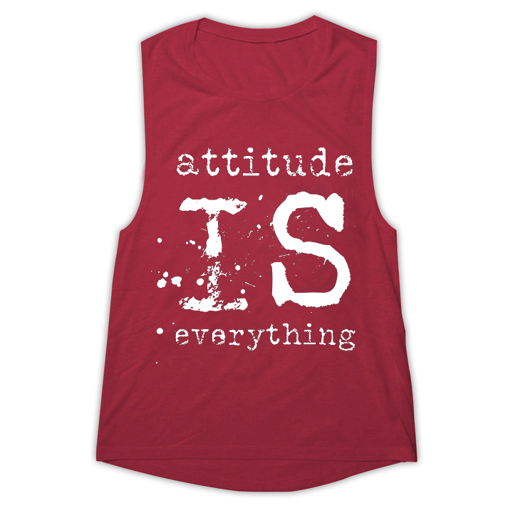 Attitude Is Everything Printed Women's Vest-traneing