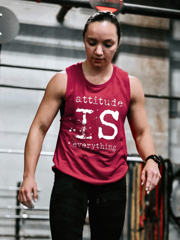 Attitude Is Everything Printed Women's Vest-traneing
