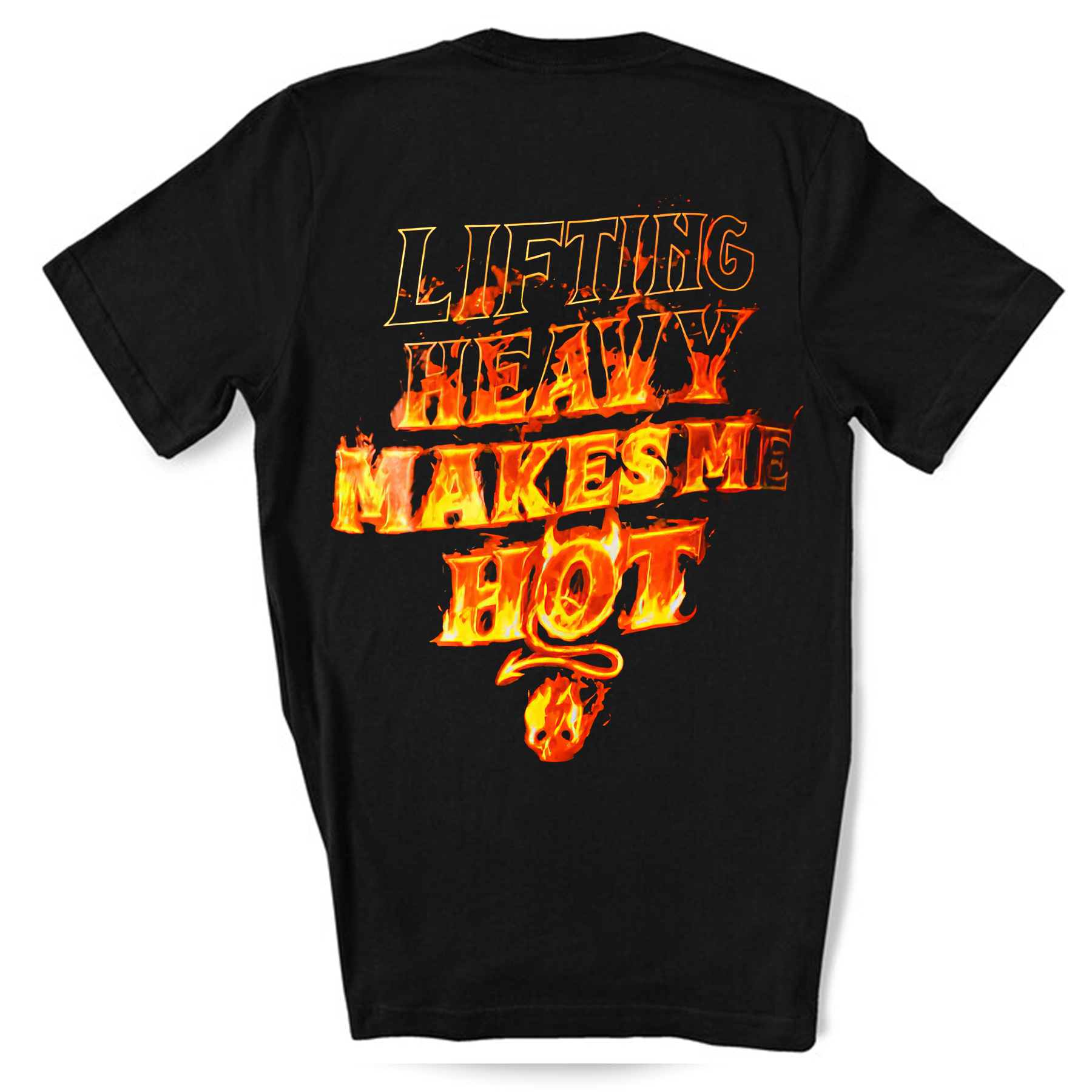 Lifting Heavy Makes Me Hot Printed Women's T-shirt-traneing