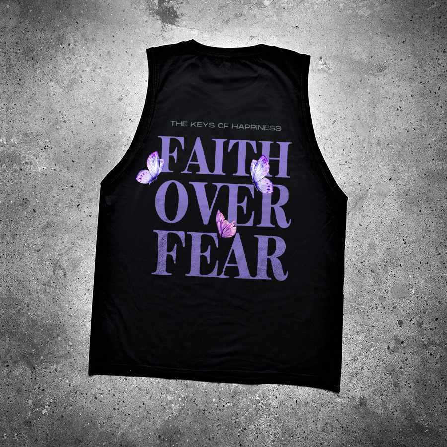 Faith Over Fear Printed Women's Vest