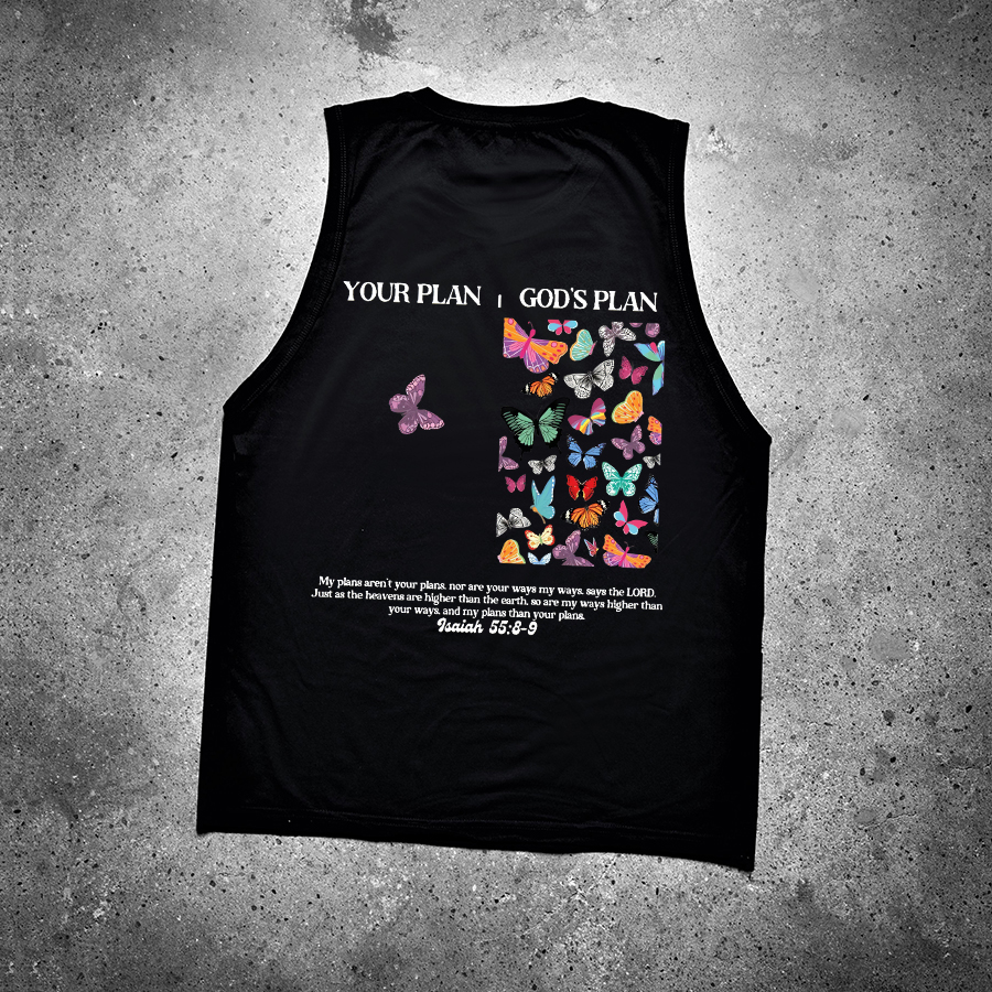 Your Plan God's Plan Printed Women's Vest-traneing