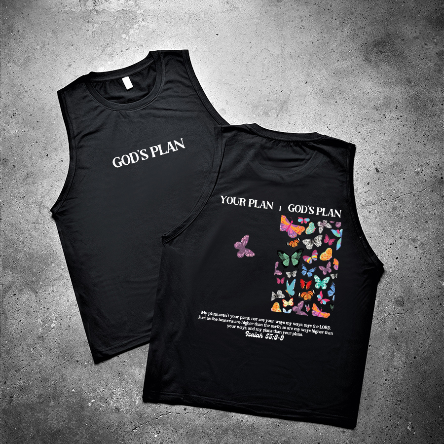 Your Plan God's Plan Printed Women's Vest-traneing