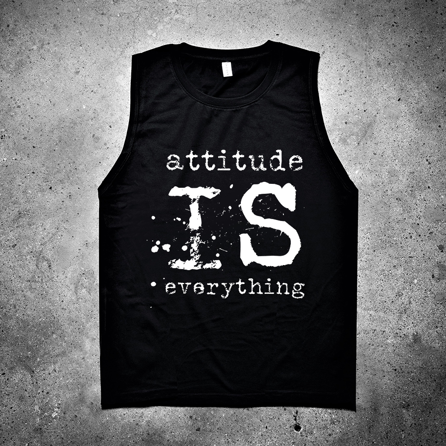 Attitude Is Everything Printed Women's Vest-traneing