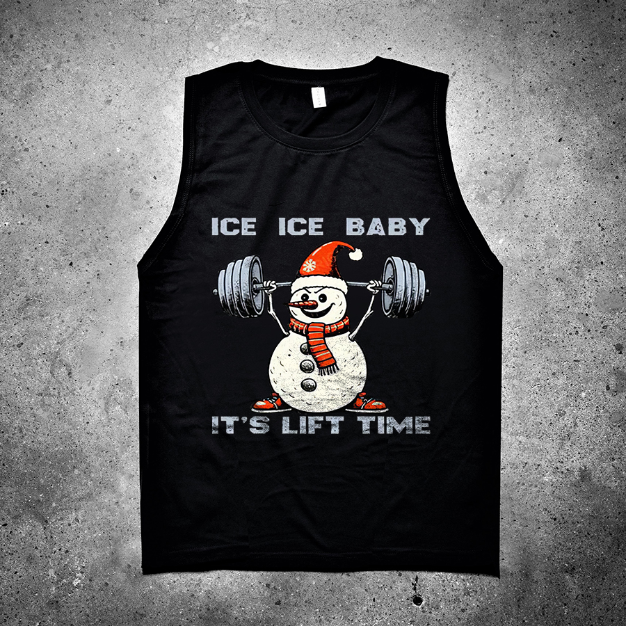 Ice Ice Baby It's Life Time Printed Women's Vest-traneing