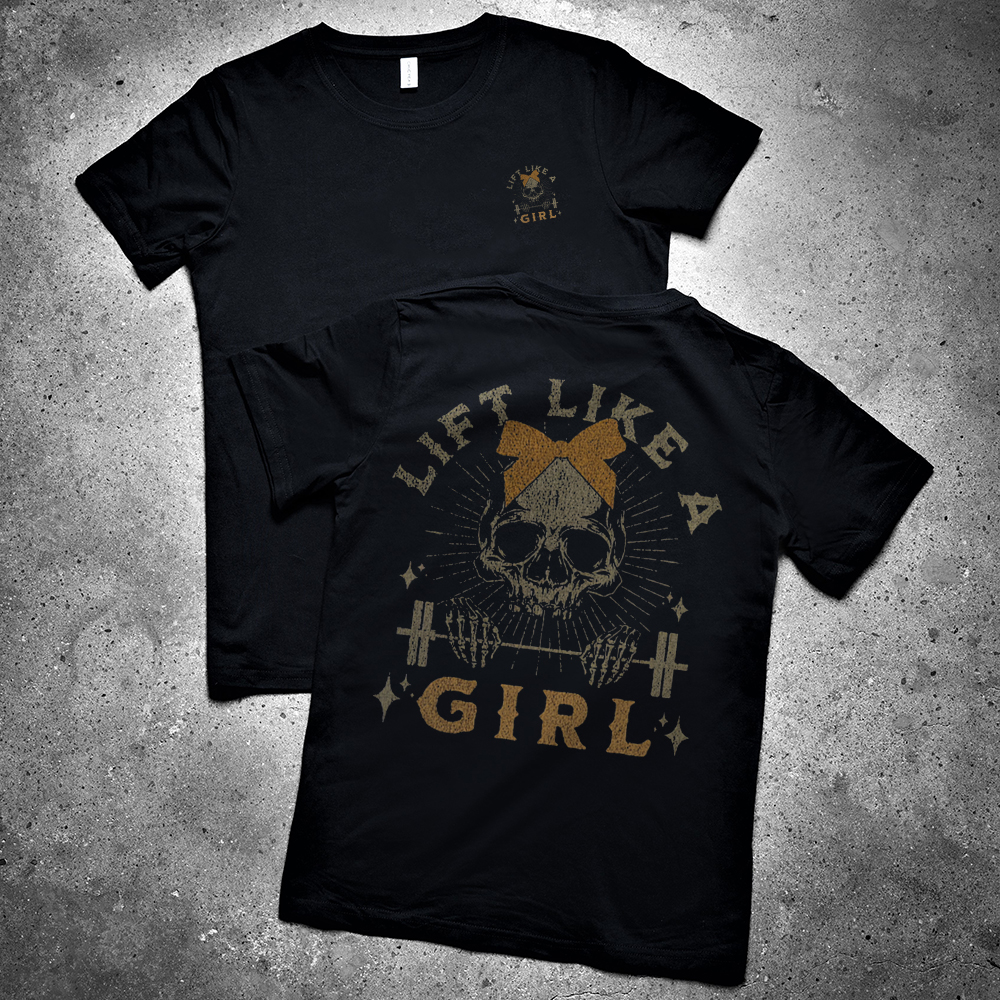 Lift Like A Girl Printed Women's T-shirt Image - 3