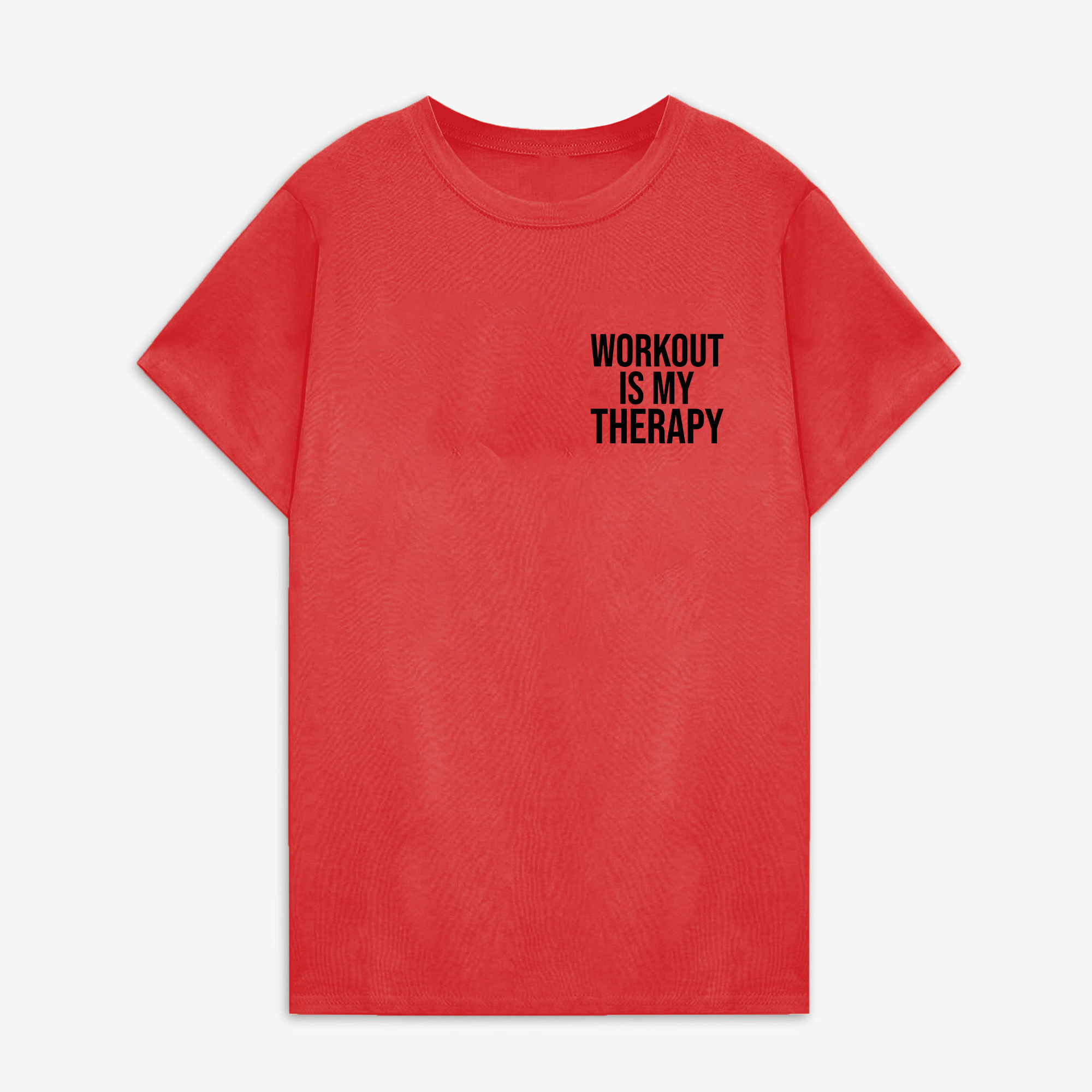 Workout Is My Therapy Printed Women's T-shirt Image - 8