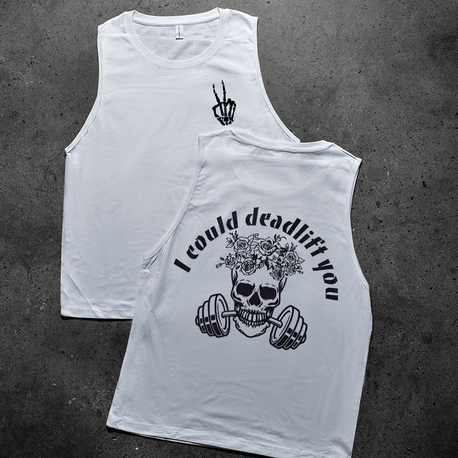 I Could Deadlif't You Print Women's Vest-traneing