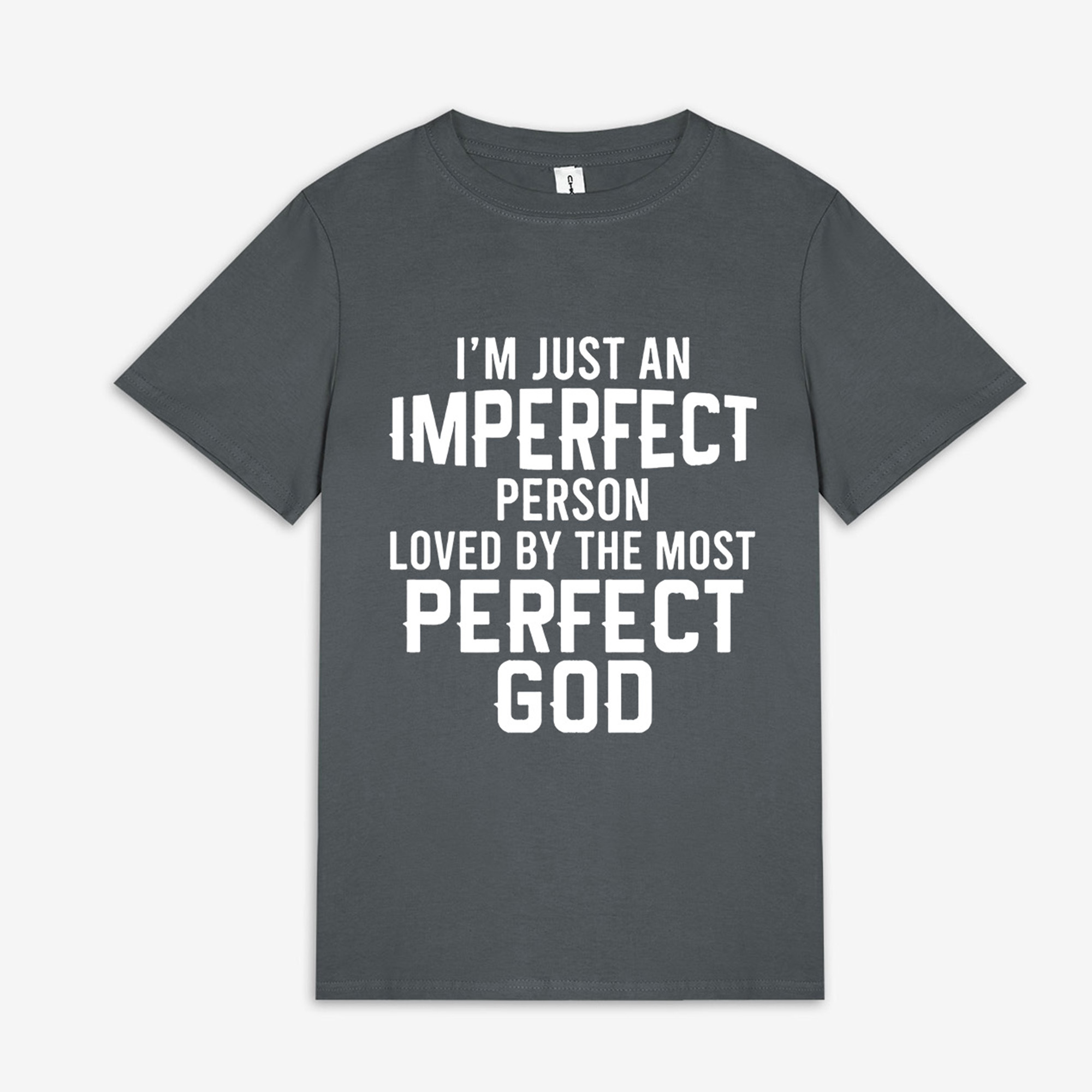 I'm Just An Imperfect Person Loved By The Most Perfect God Printed Women's T-shirt Image - 5
