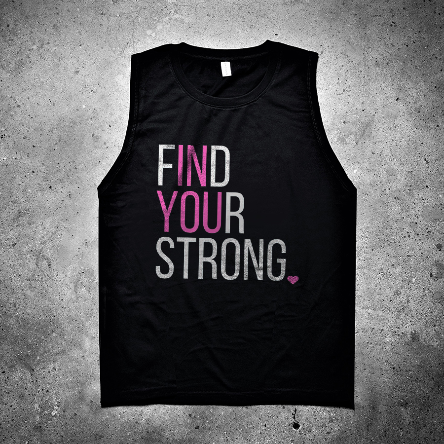 Find Your Strong Printed Women's Vest Image - 1