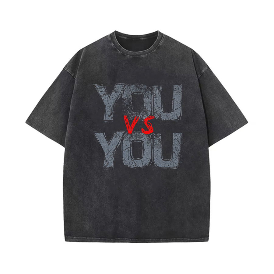 You Vs You Printed Women's Washed T-Shirt