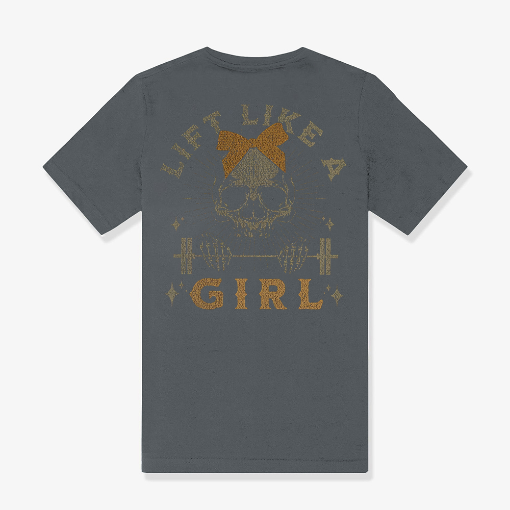 Lift Like A Girl Printed Women's T-shirt Image - 7