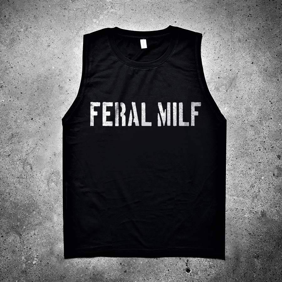 Feral Milf Printed Women's Vest-traneing