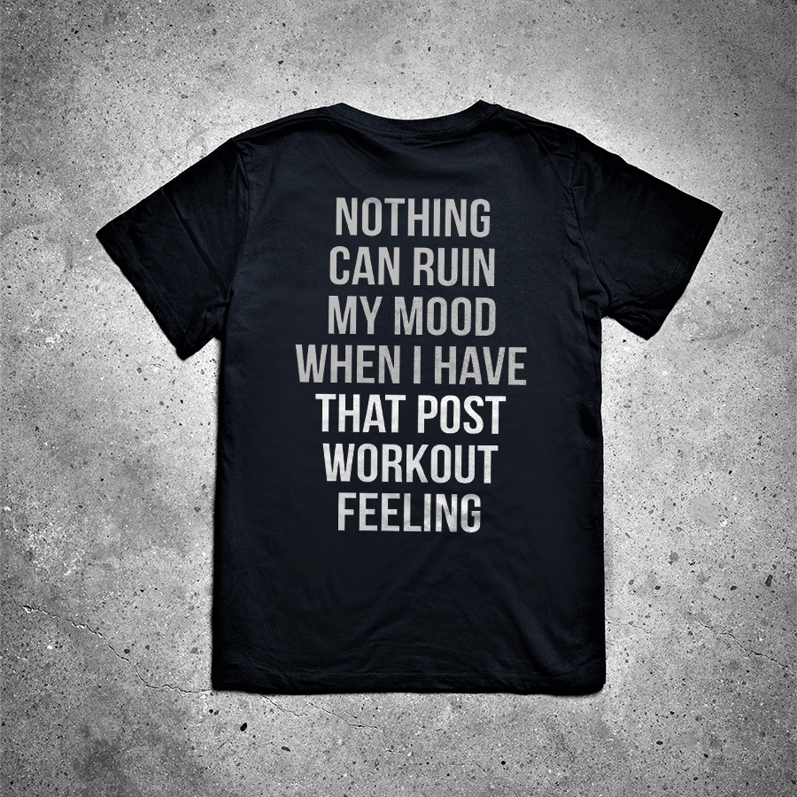 Nothing Can Ruin My Mood Printed Women's T-shirt -traneing