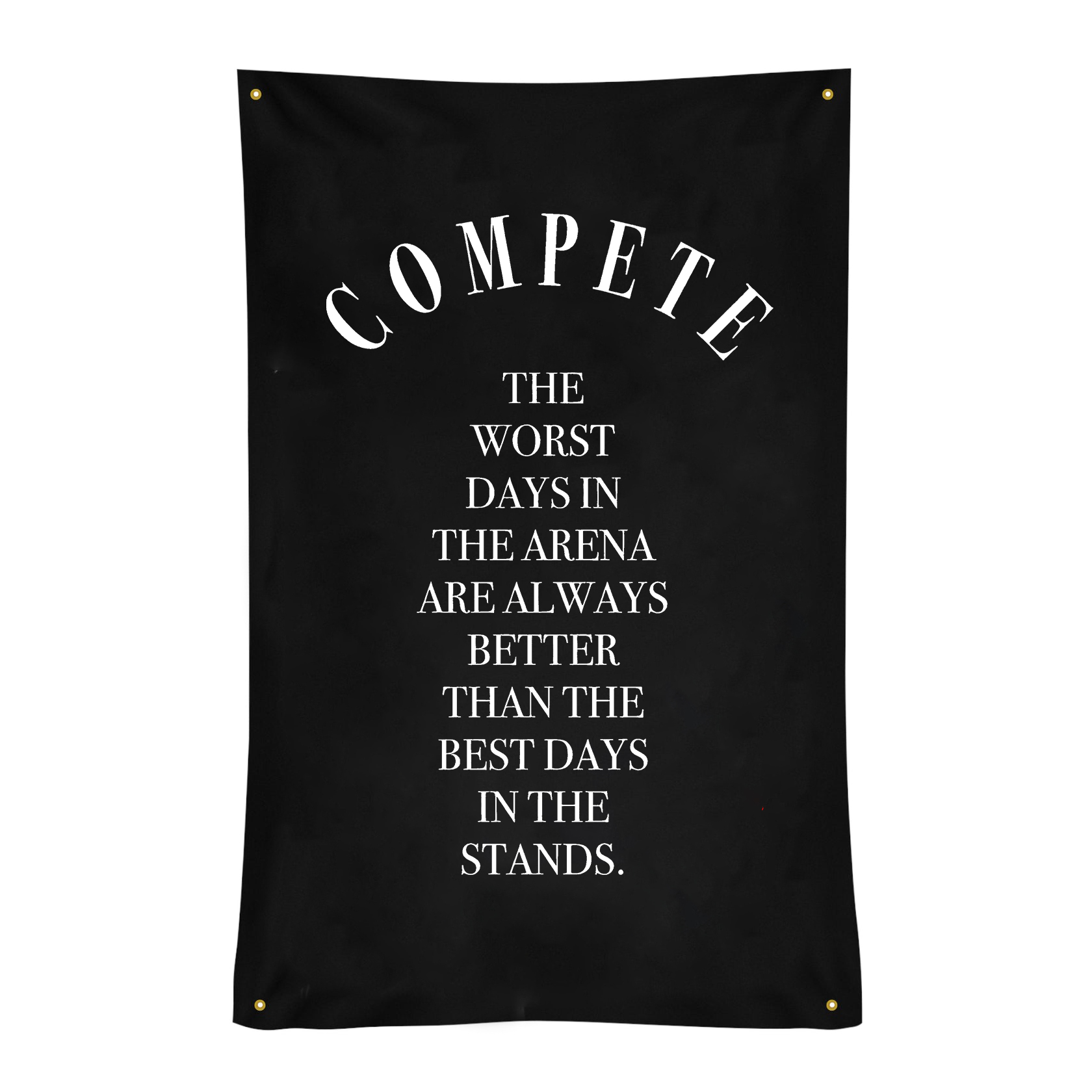 Compete The Worst Days In The Arena Are Always Better Print Flags-traneing