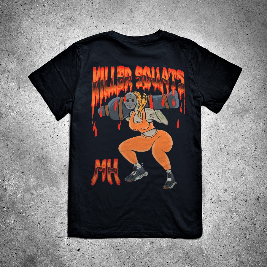 Killer Squats Printed Women's T-shirt -traneing