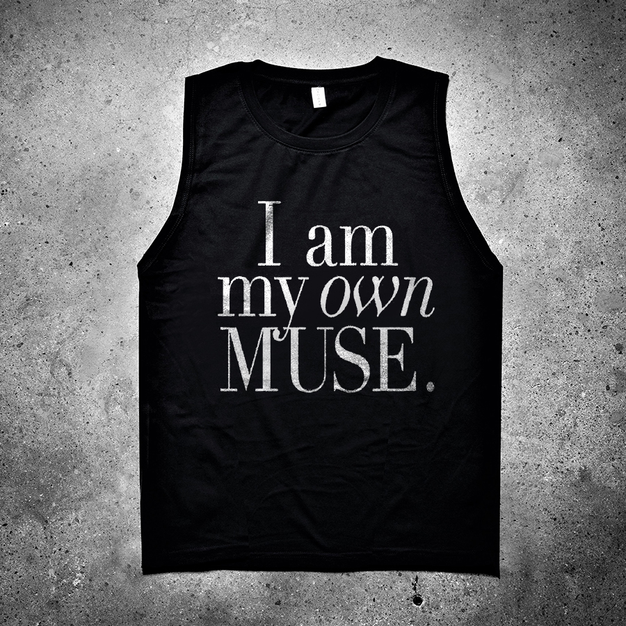 I Am My Own Muse Printed Women's Vest-traneing