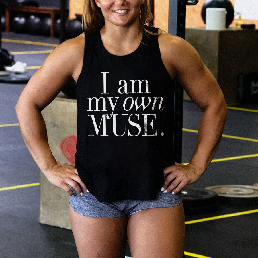 I Am My Own Muse Printed Women's Vest-traneing