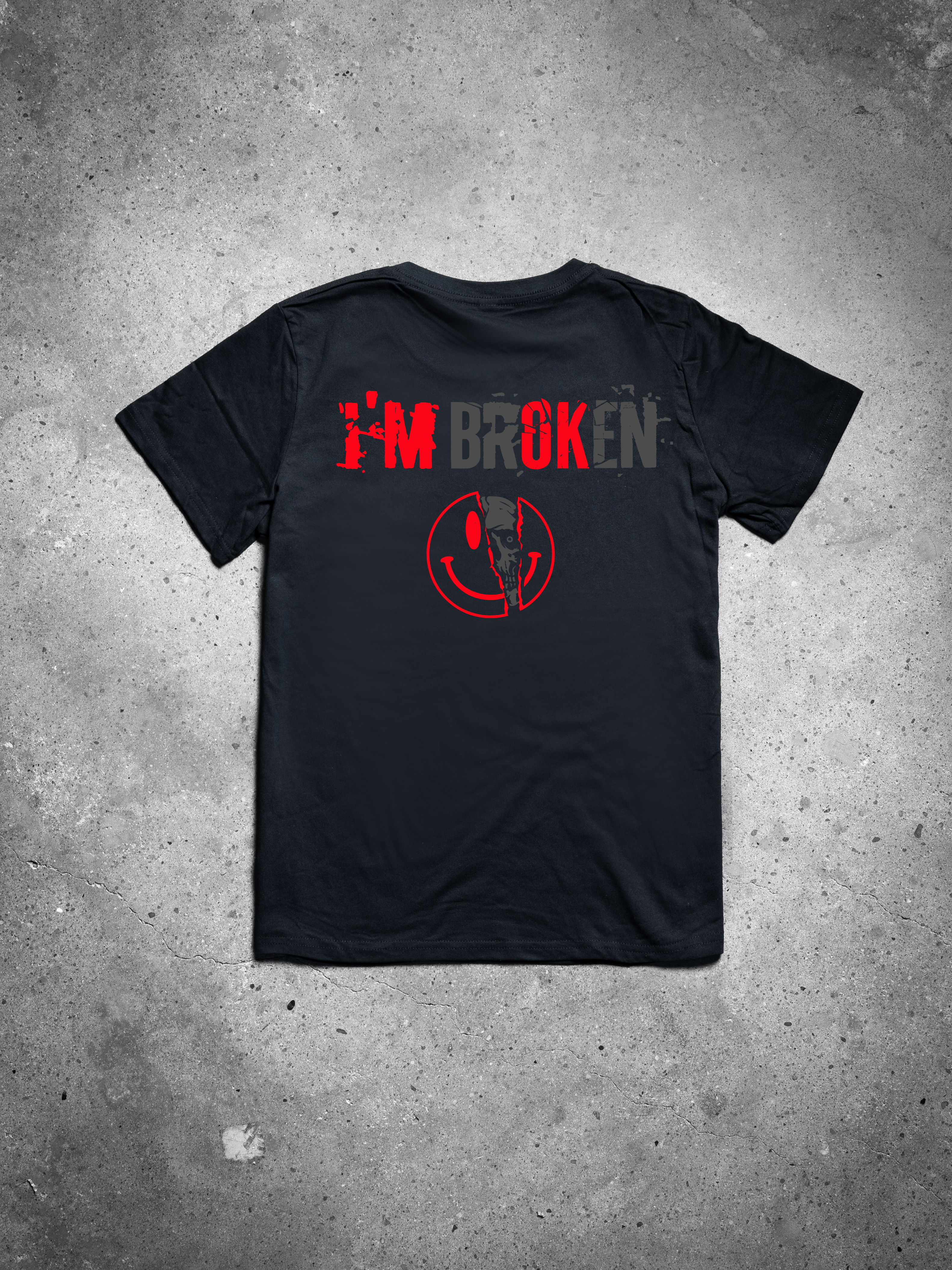 I'm Broken Printed Women's T-shirt  -traneing