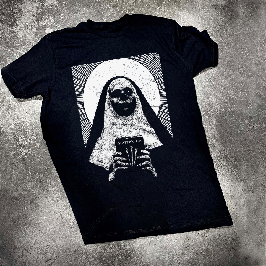Nun Skelton Evil Nun Printed Women's T-shirt 