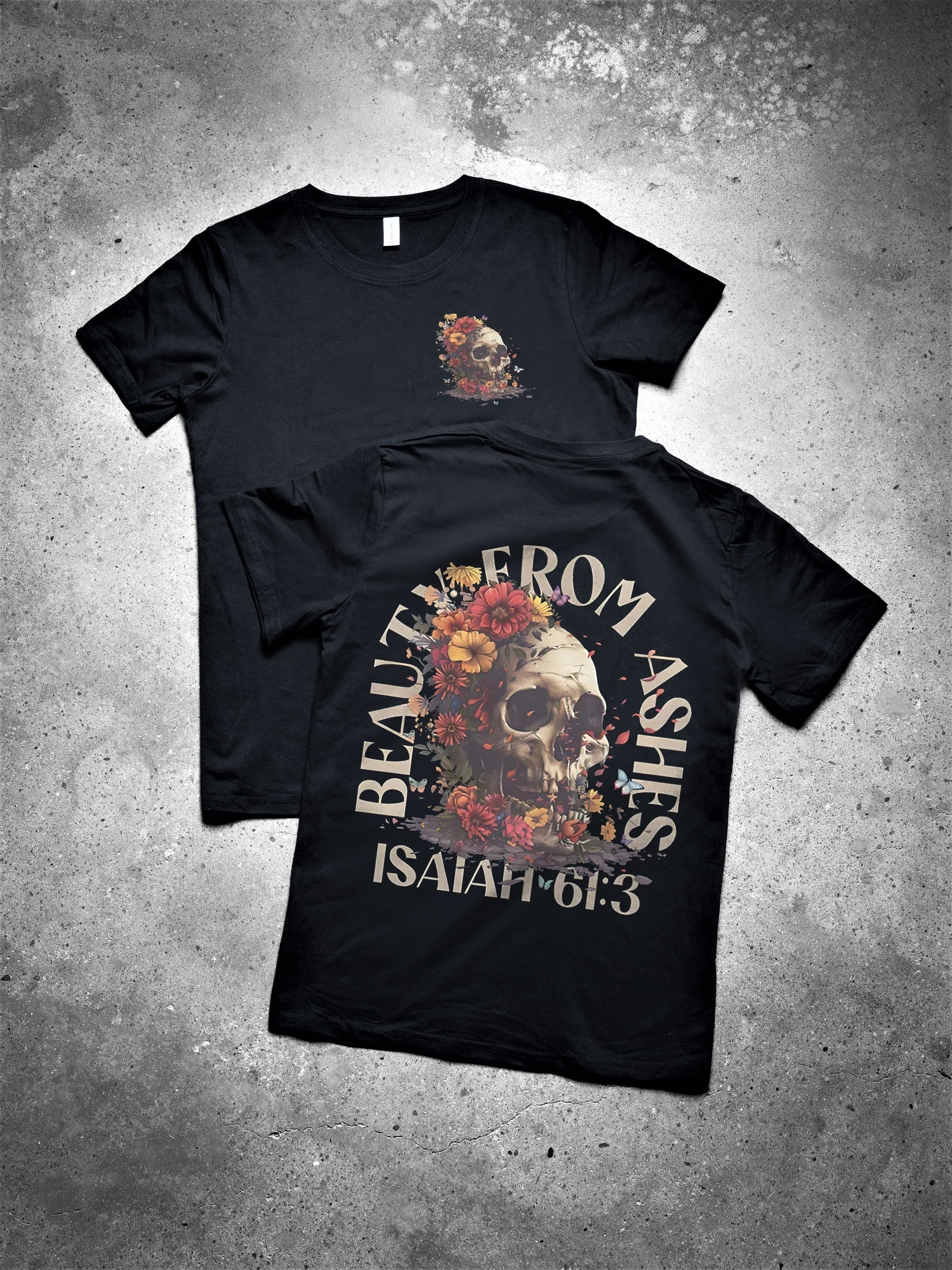 Beauty From Ashes Printed Women's T-shirt -traneing