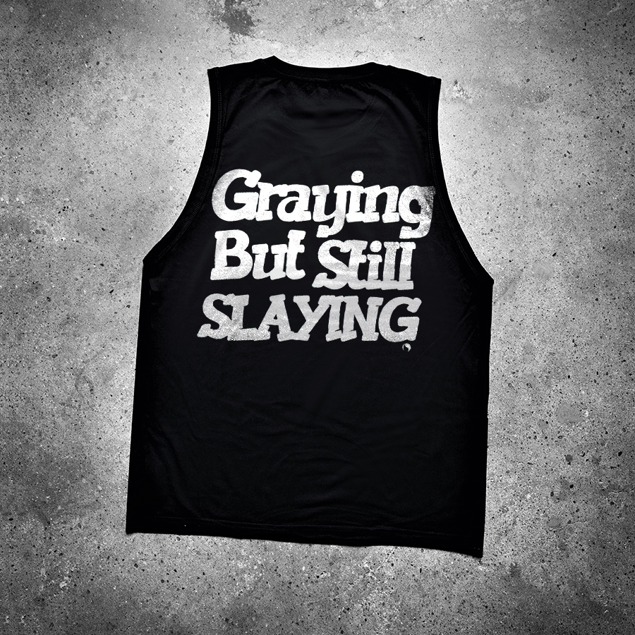 Graying But Still Slaying Printed Women's Vest Image - 1