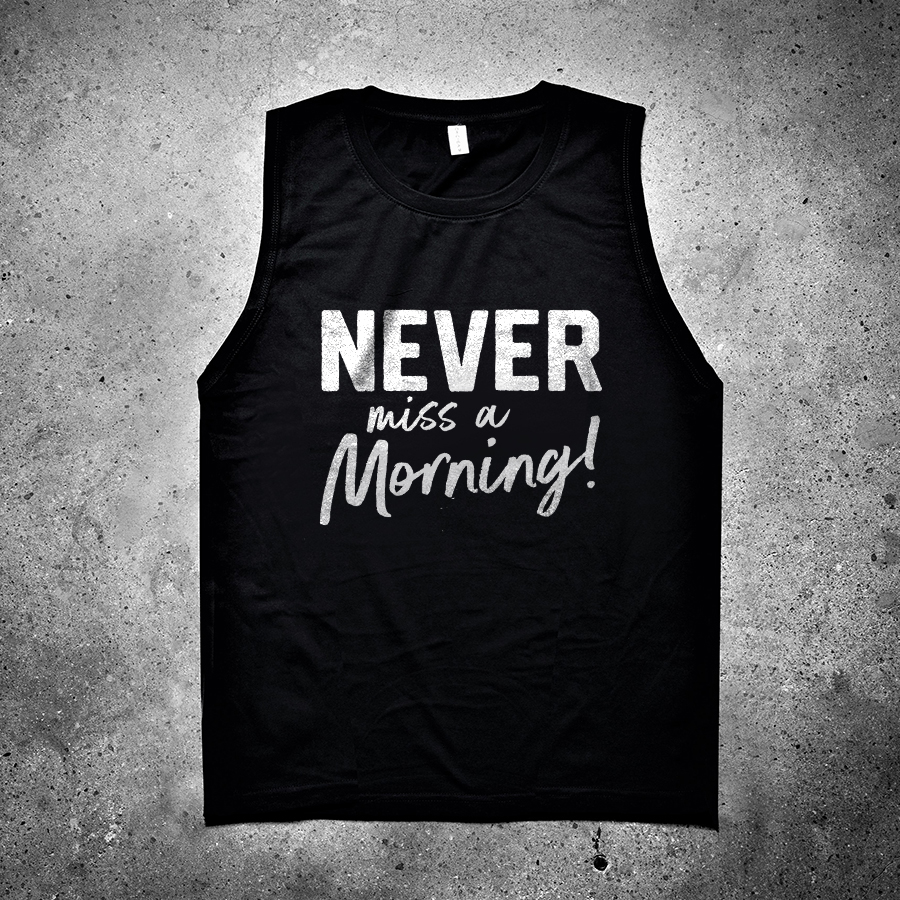 Never Miss A Morning Printed Women's Vest