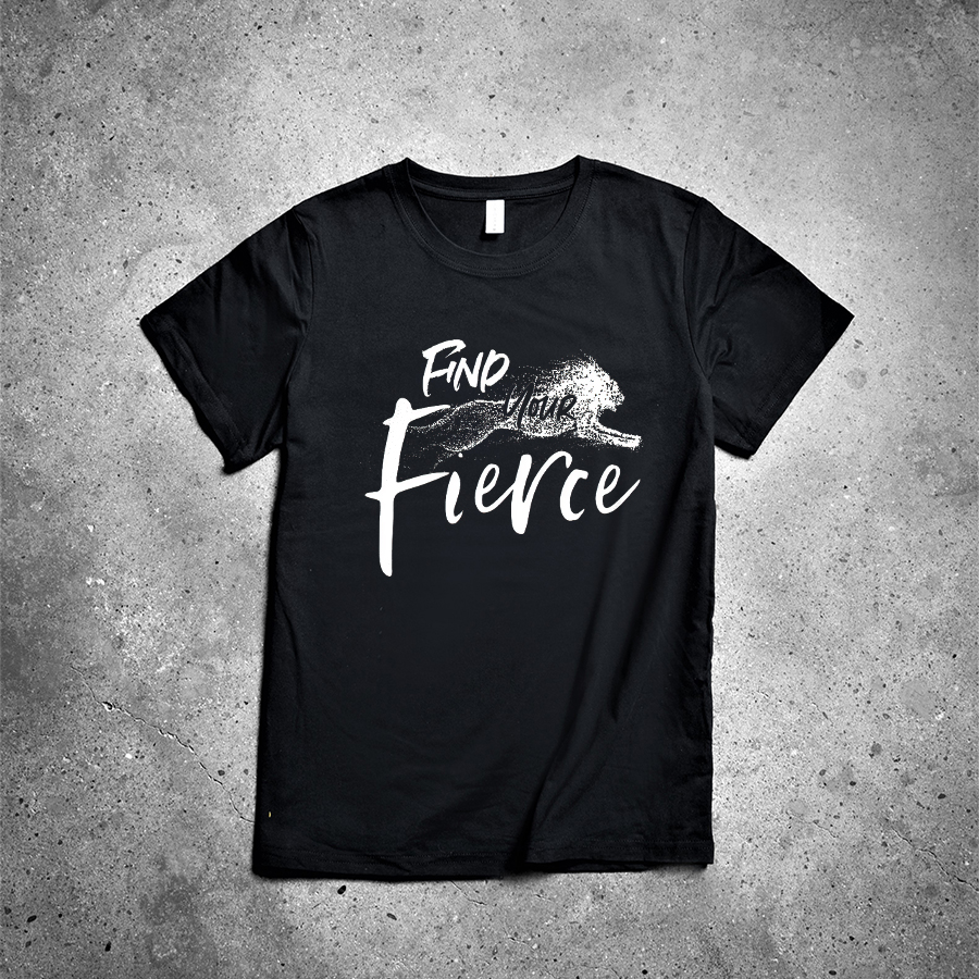 Find Your Fierce Printed Women's T-shirt -traneing