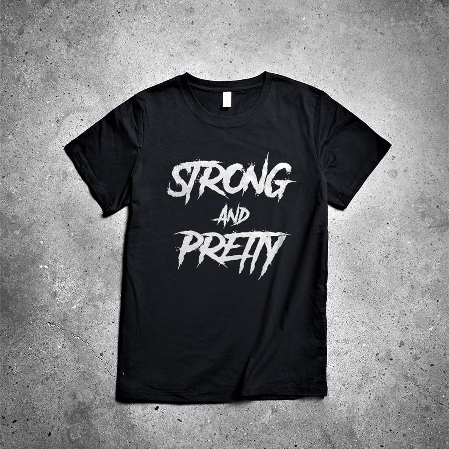 Strong And Pretty Printed Women's T-shirt -traneing