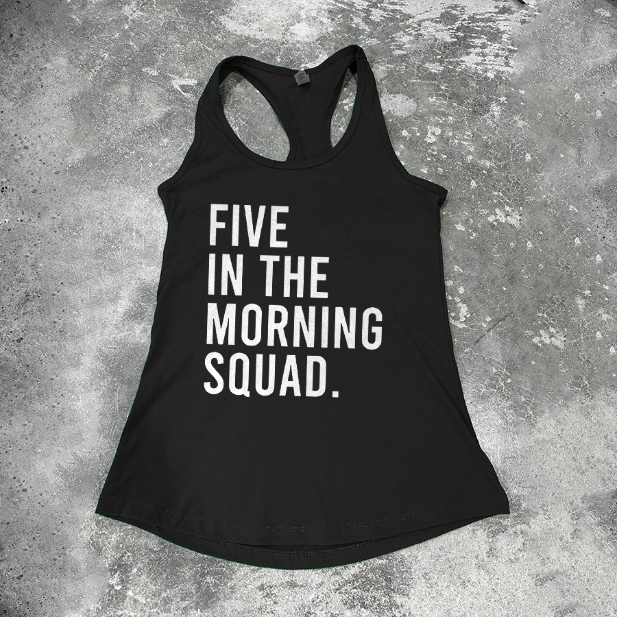Five In The Morning Squad Printed Women's Tank Top-traneing