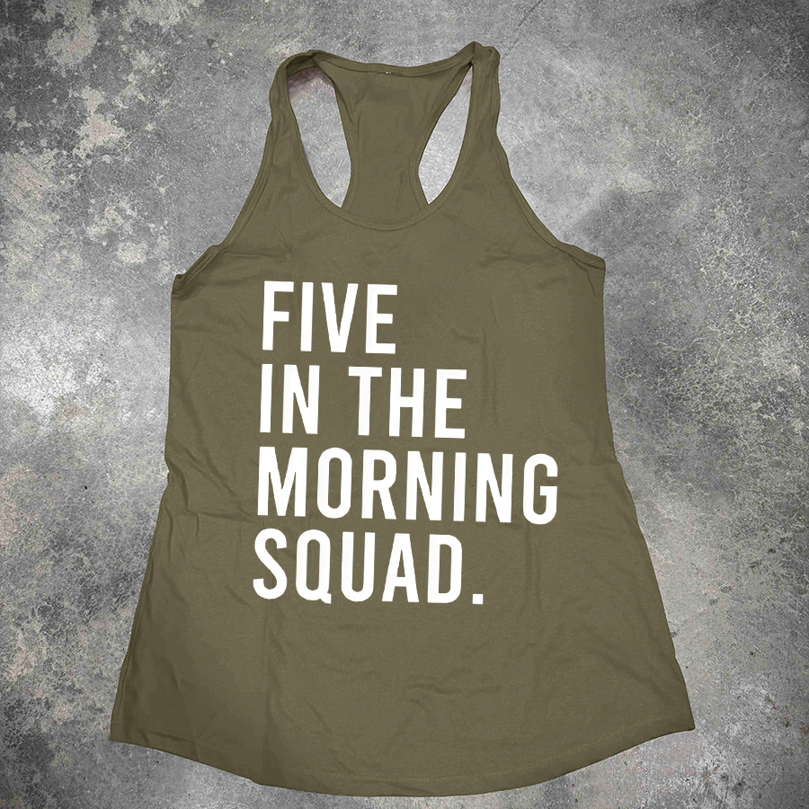 Five In The Morning Squad Printed Women's Tank Top-traneing