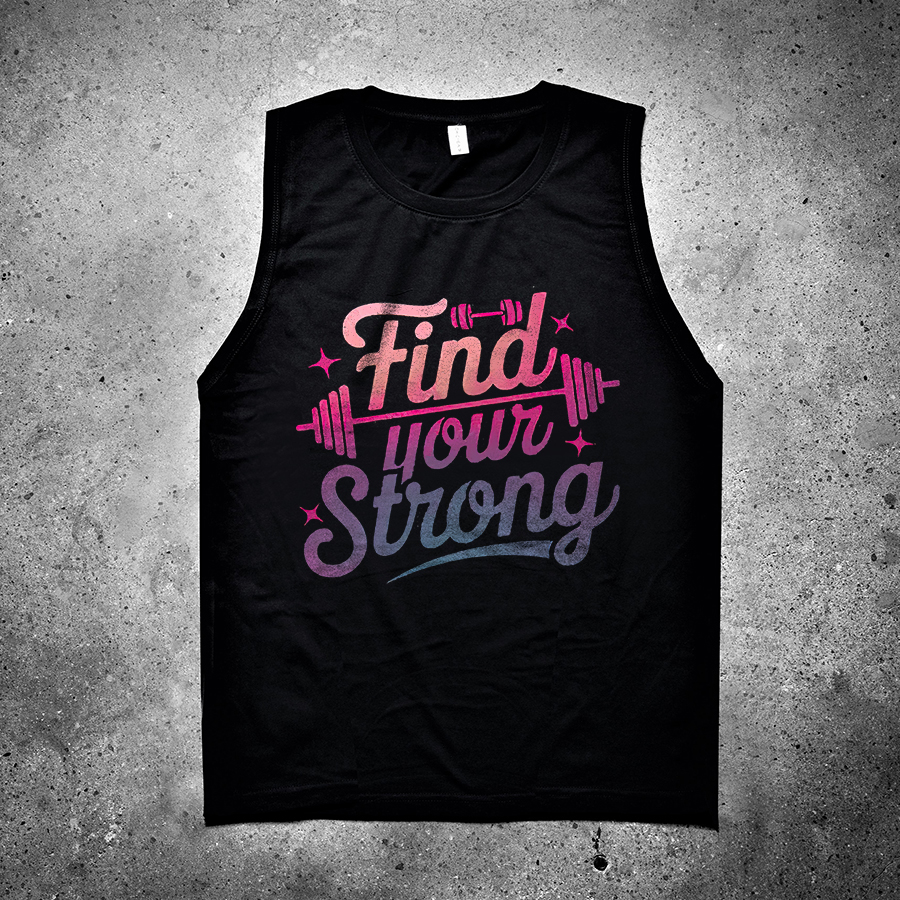 Find Your Strong Printed Women's Vest