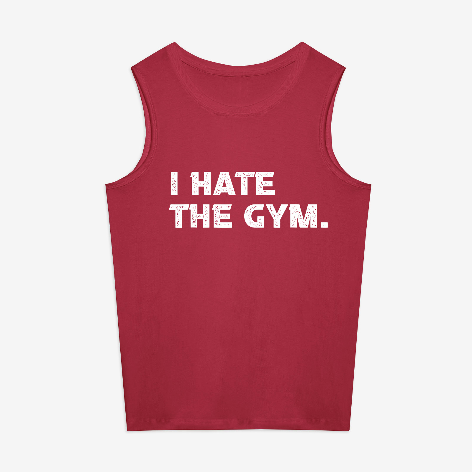 I Hate The Gym Print Women's Vest Image - 7