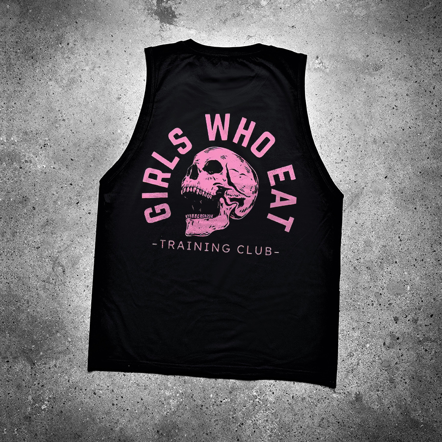 Girls Who Eat Training Club Printed Women's Vest-traneing