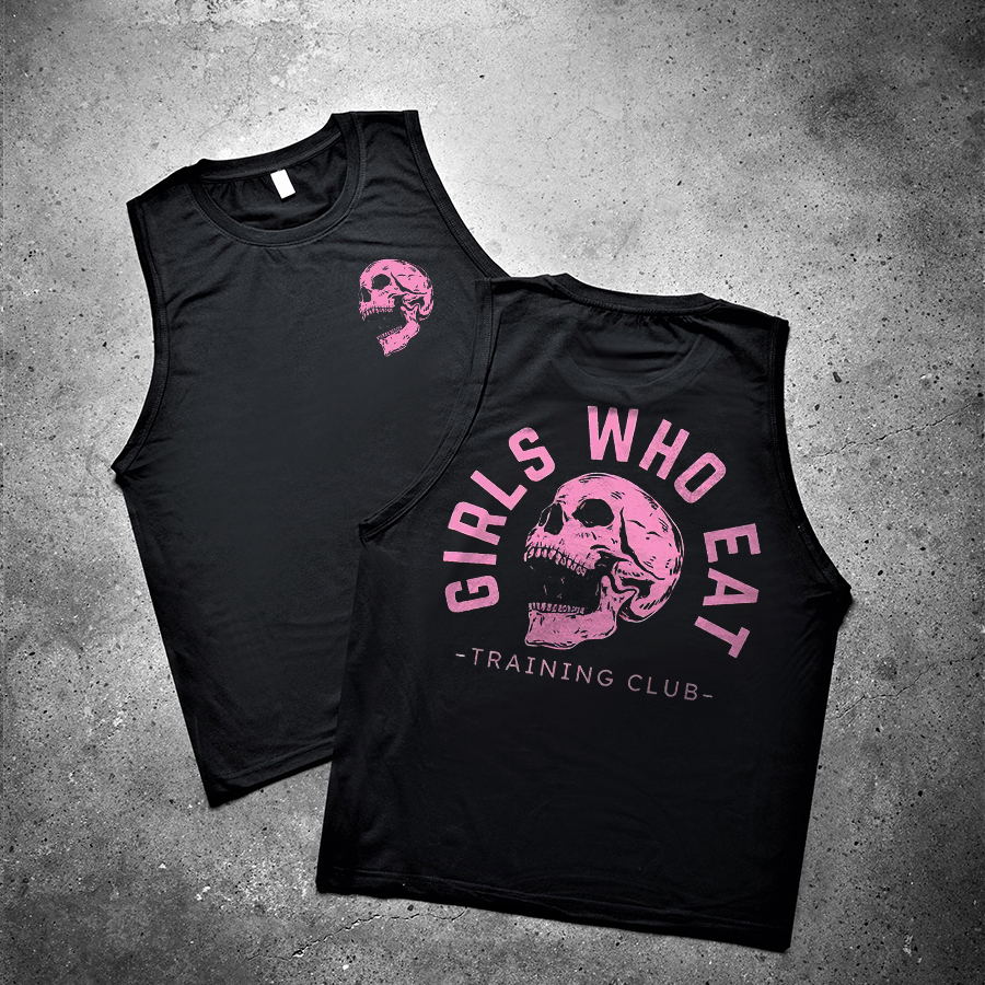Girls Who Eat Training Club Printed Women's Vest-traneing