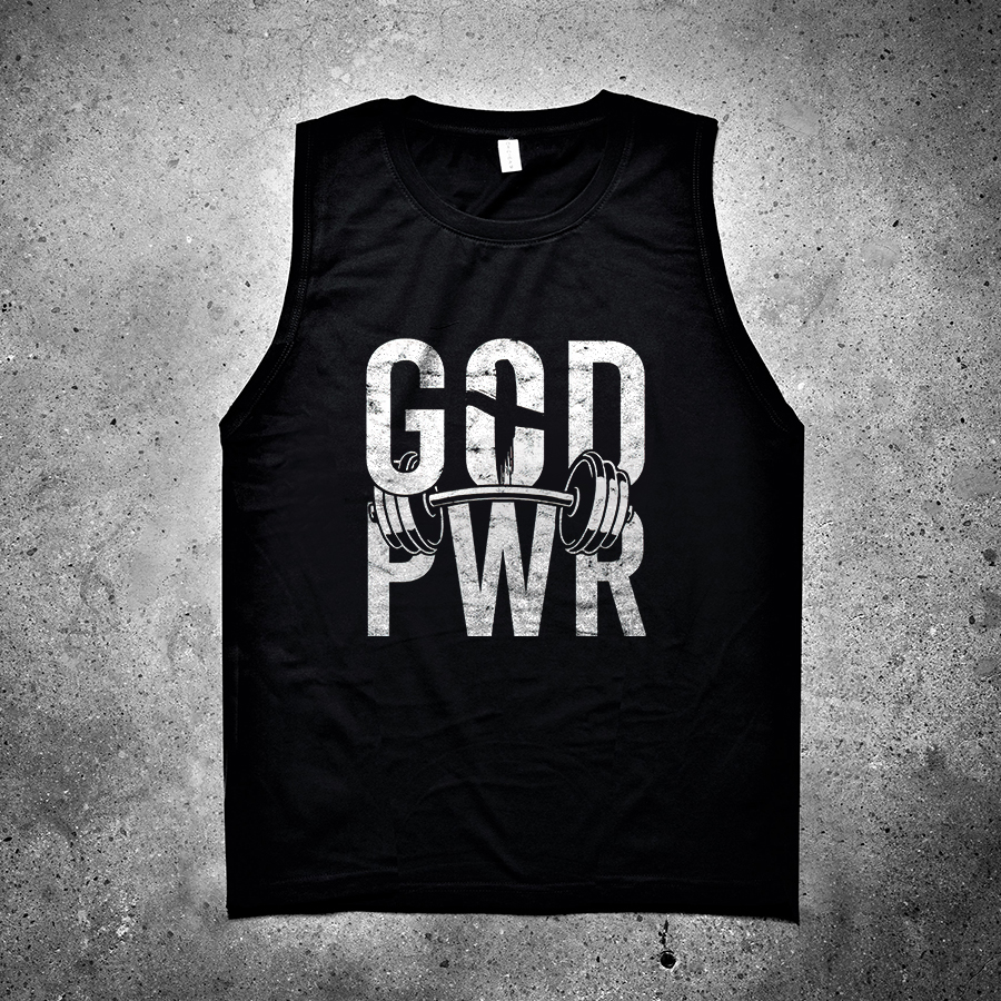 God Pwr Printed Women's Vest-traneing