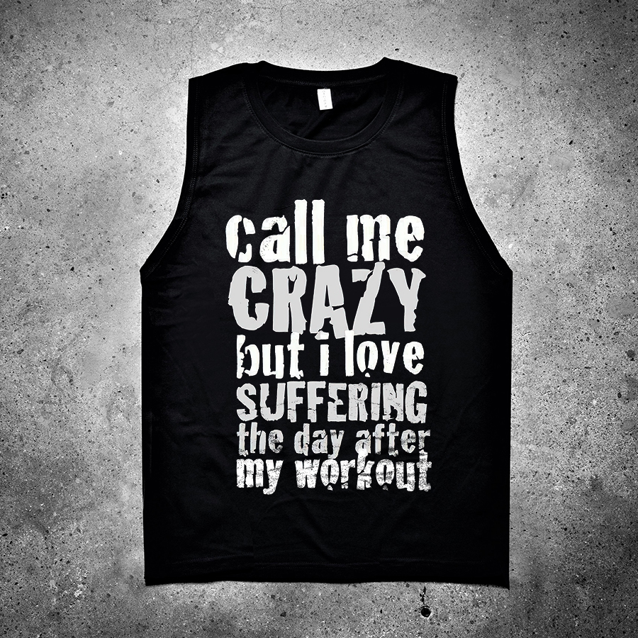 Call Me Crazy Printed Women's Vest-traneing