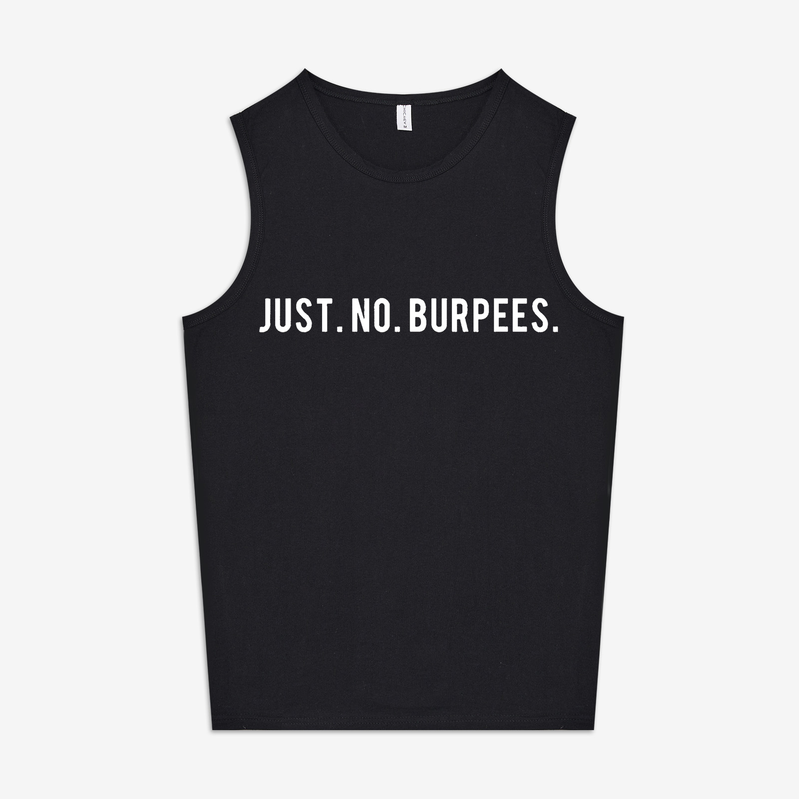 Just No Burpees Printed Women's Vest-traneing