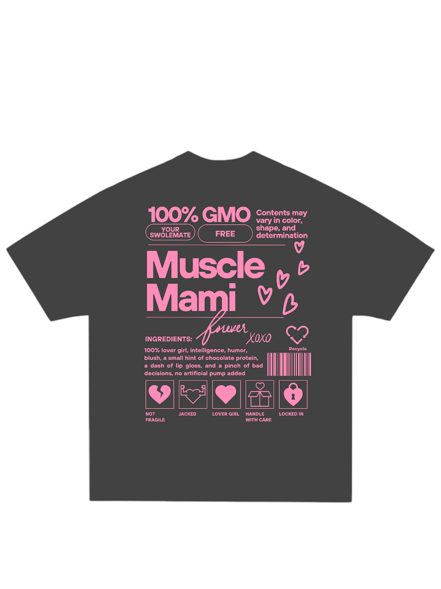 Muscle Mami Printed Oversized T-shirt