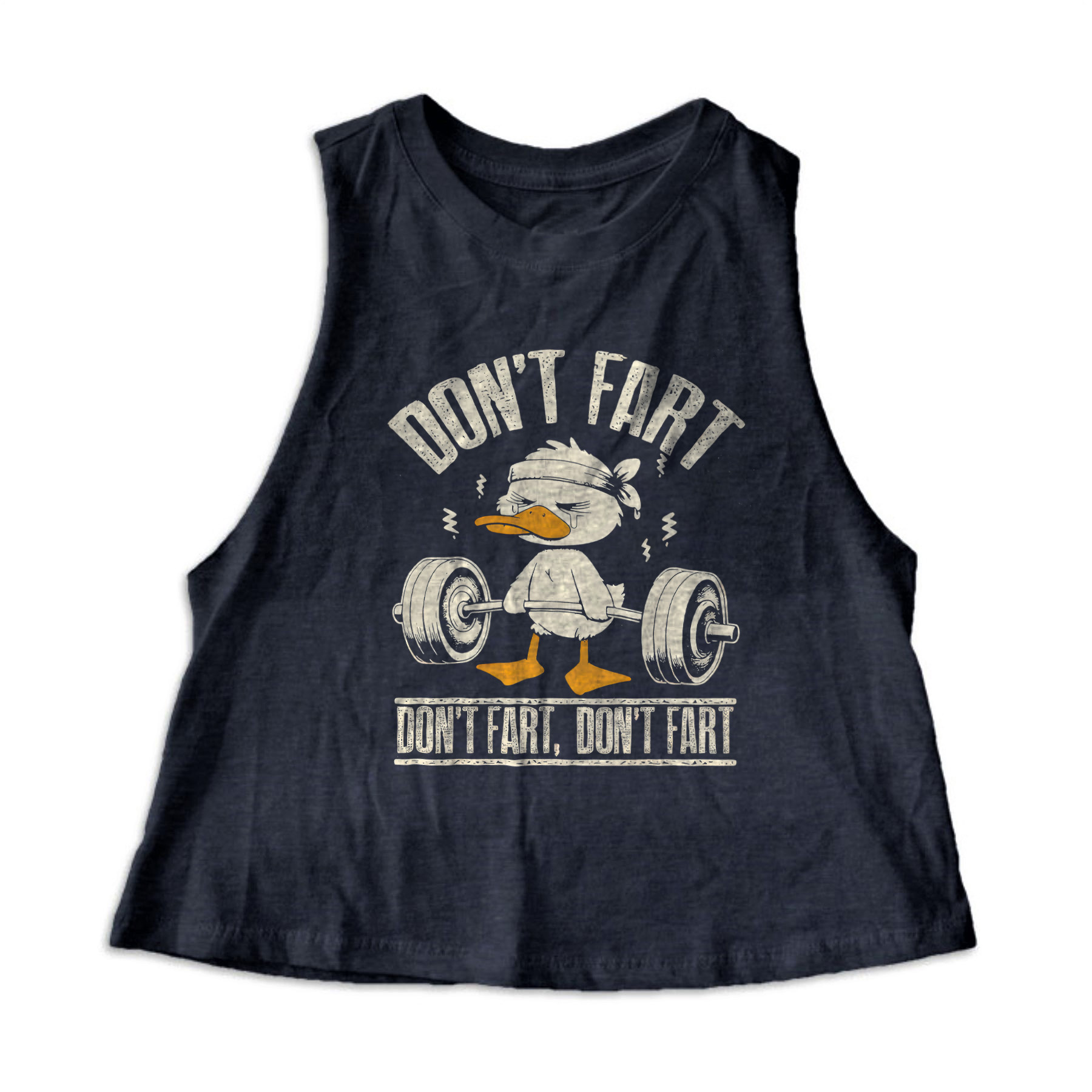 Don't Fart Printed Women's Crop Top -traneing