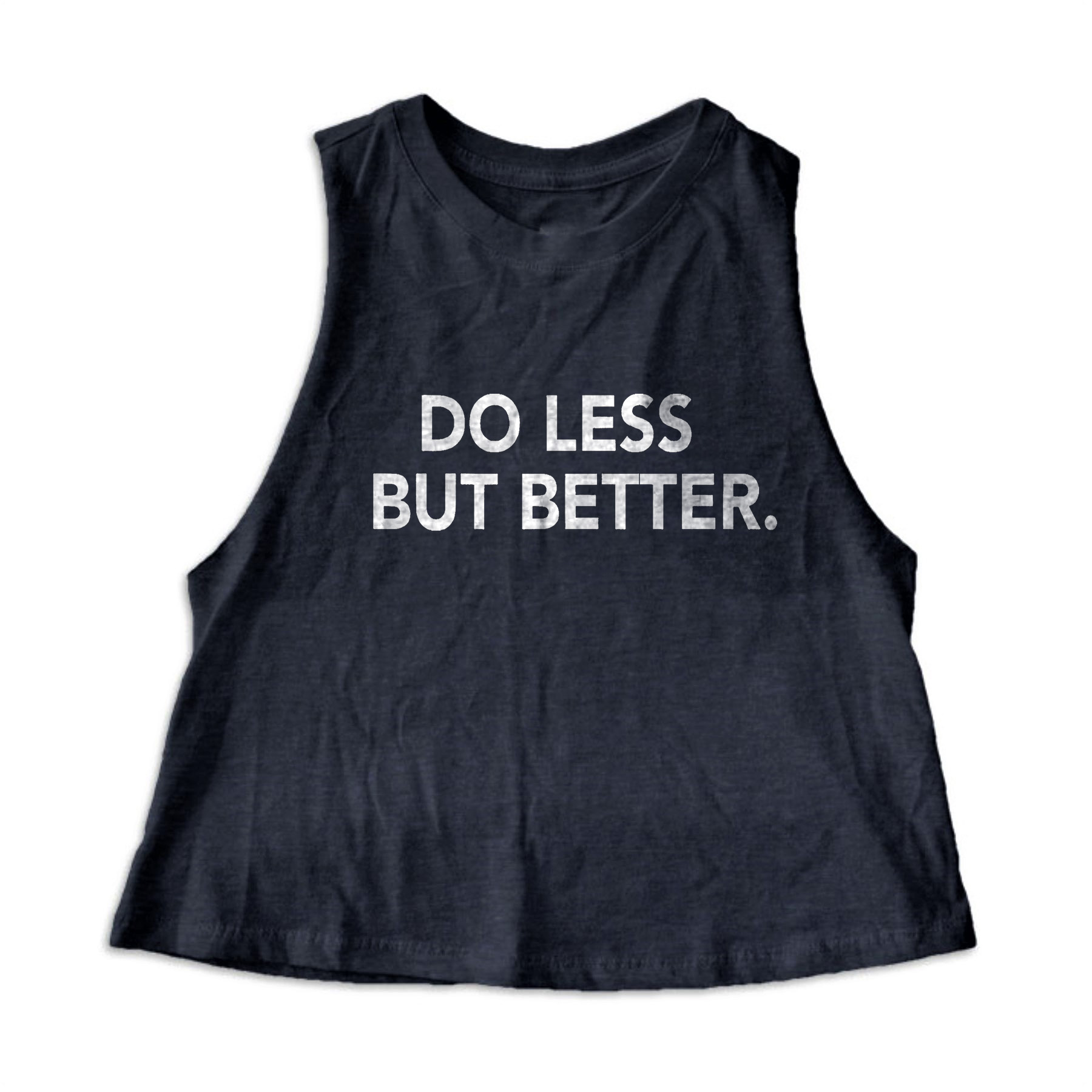 Do Less But Better Printed Women's Crop Top -traneing