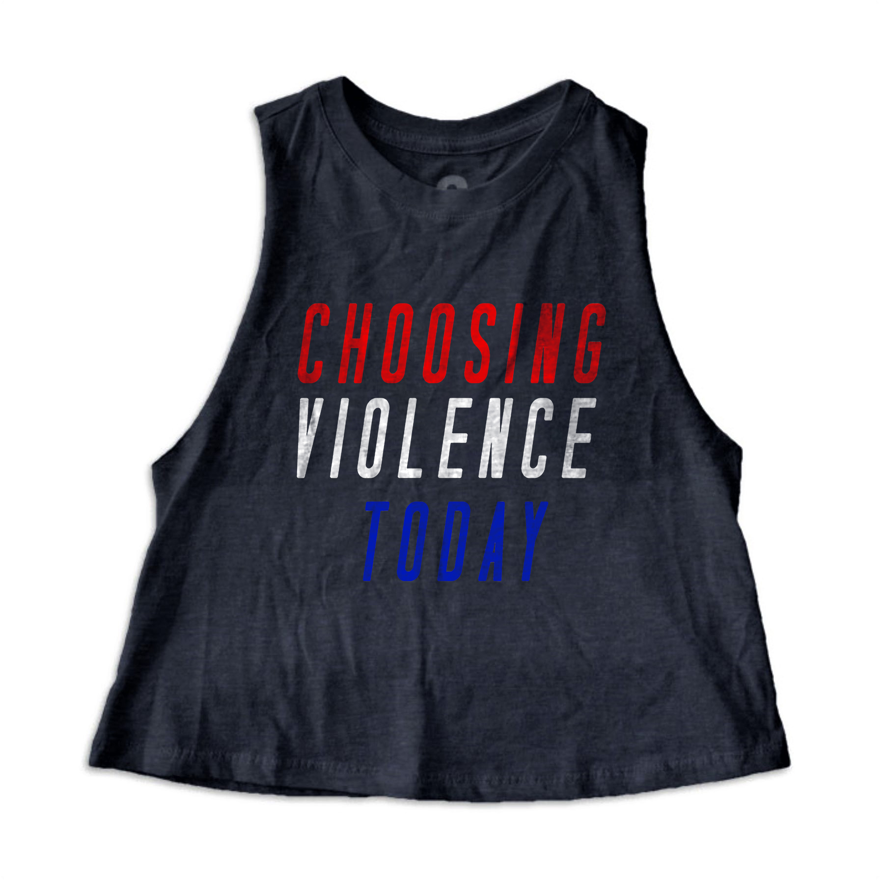 Choosing Violence Today Printed Women's Crop Top -traneing