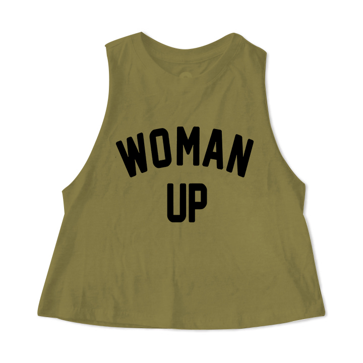 Woman Up Printed Women's Crop Top  Image - 4