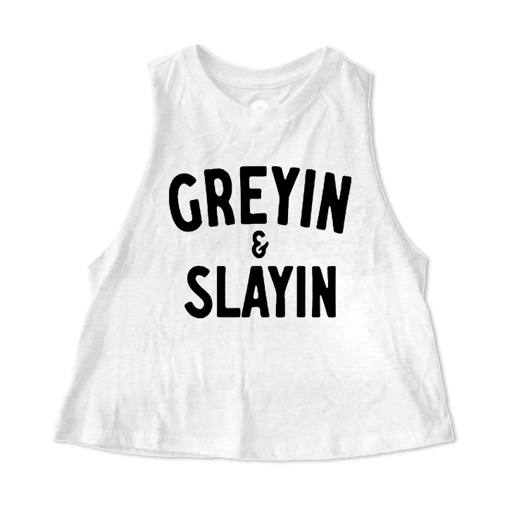 Greyin & Slayin Print Women's Crop Top -traneing